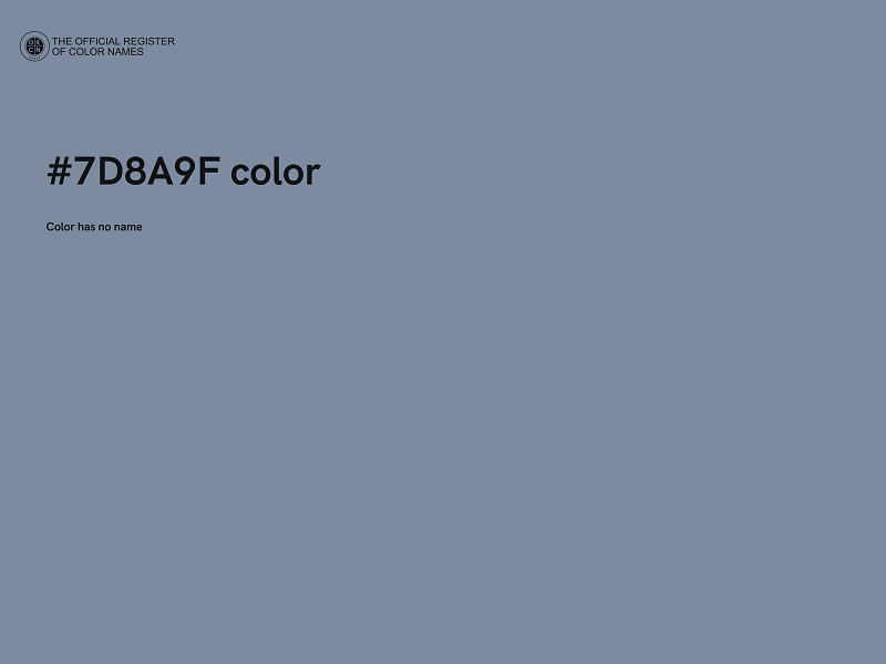 #7D8A9F color image