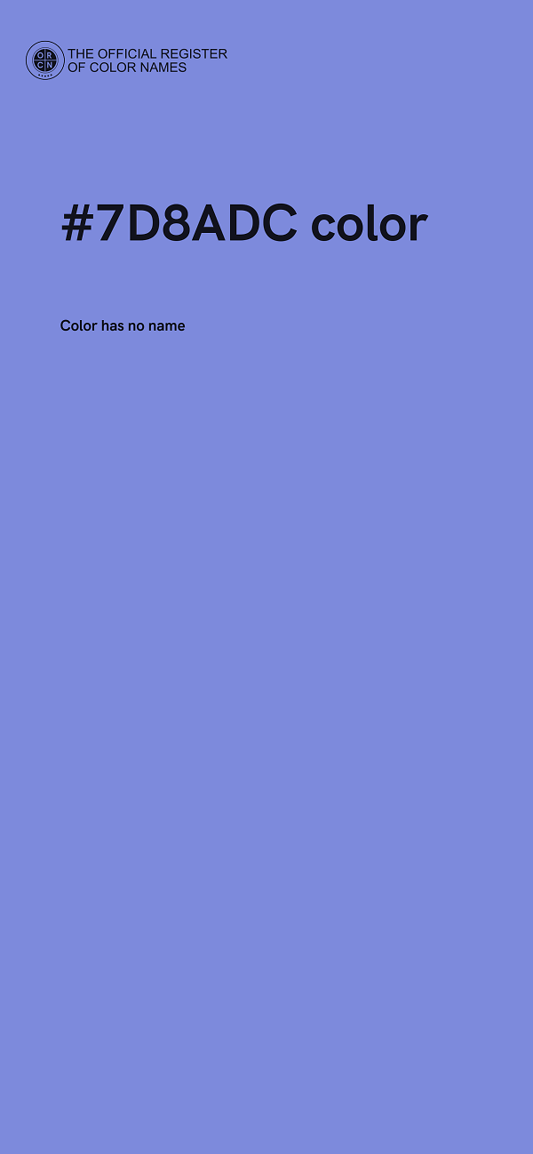 #7D8ADC color image