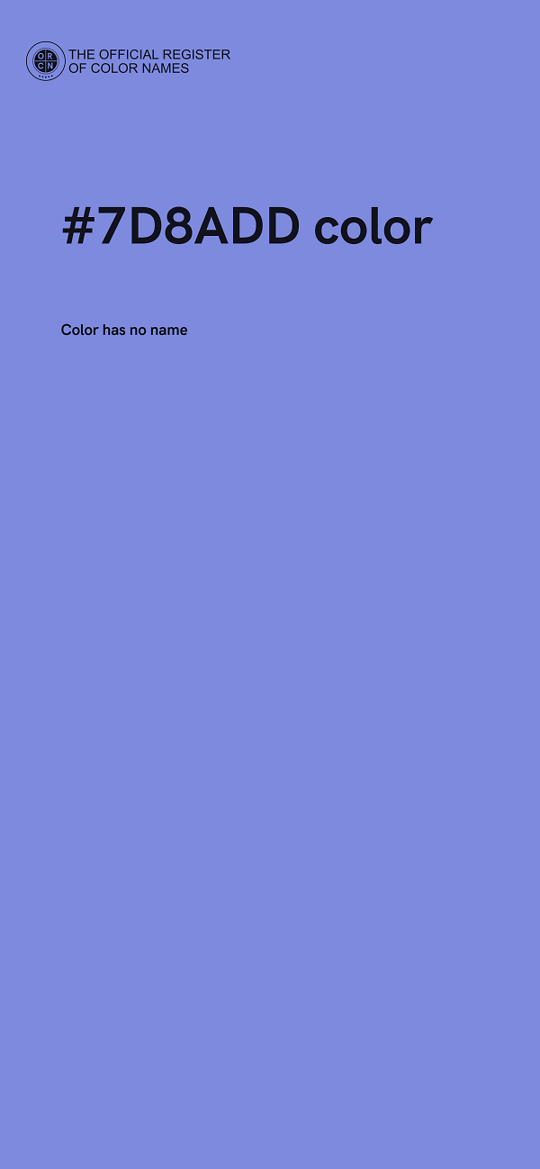 #7D8ADD color image