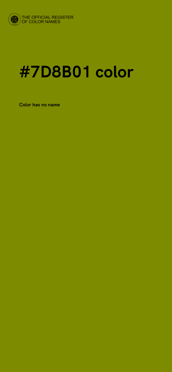 #7D8B01 color image