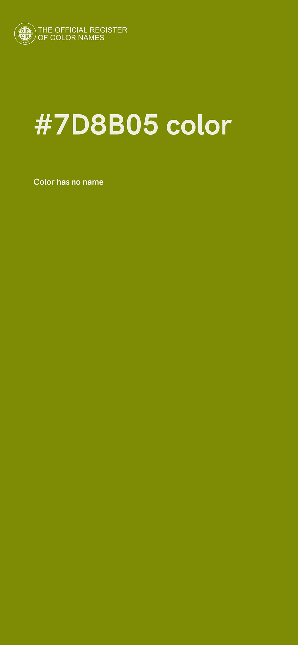 #7D8B05 color image