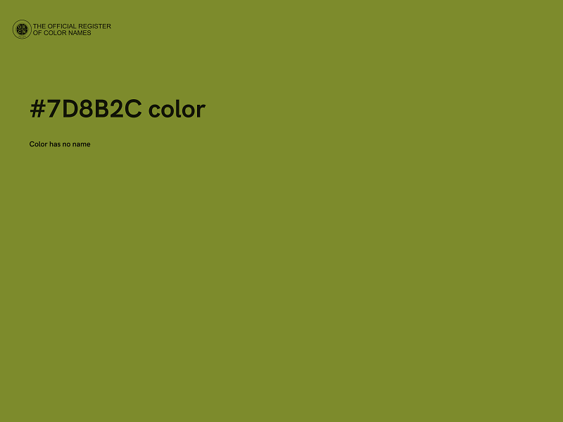 #7D8B2C color image