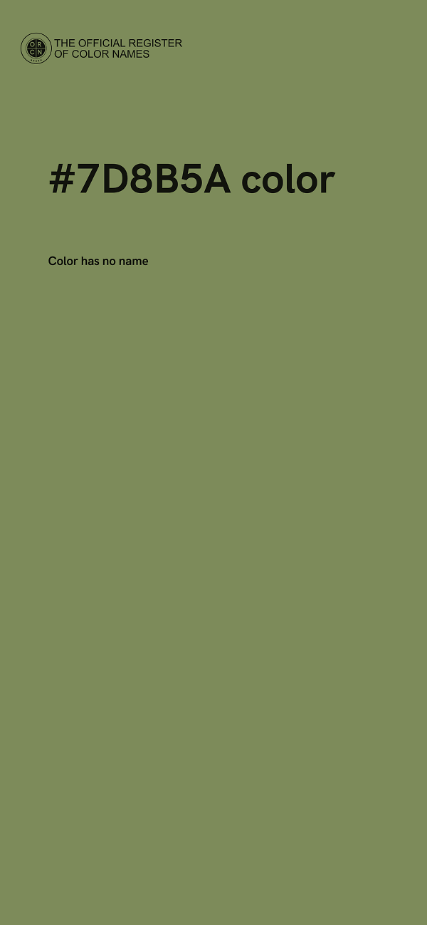 #7D8B5A color image