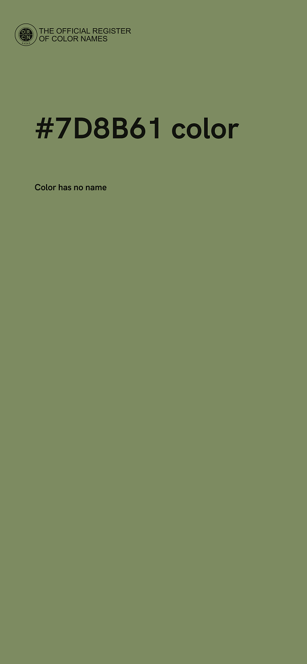 #7D8B61 color image