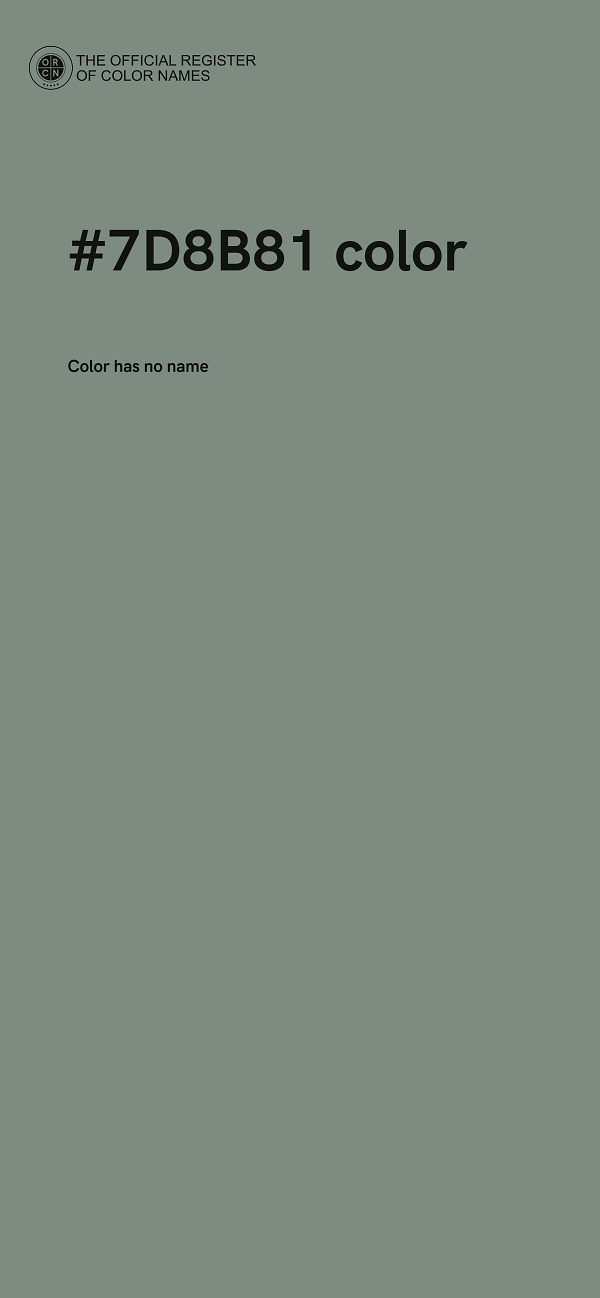 #7D8B81 color image