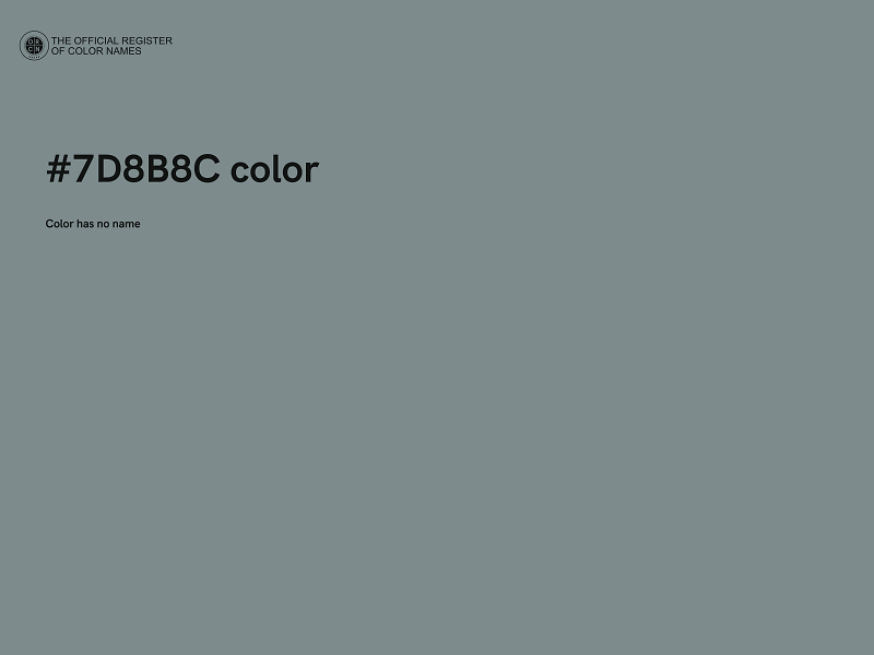 #7D8B8C color image