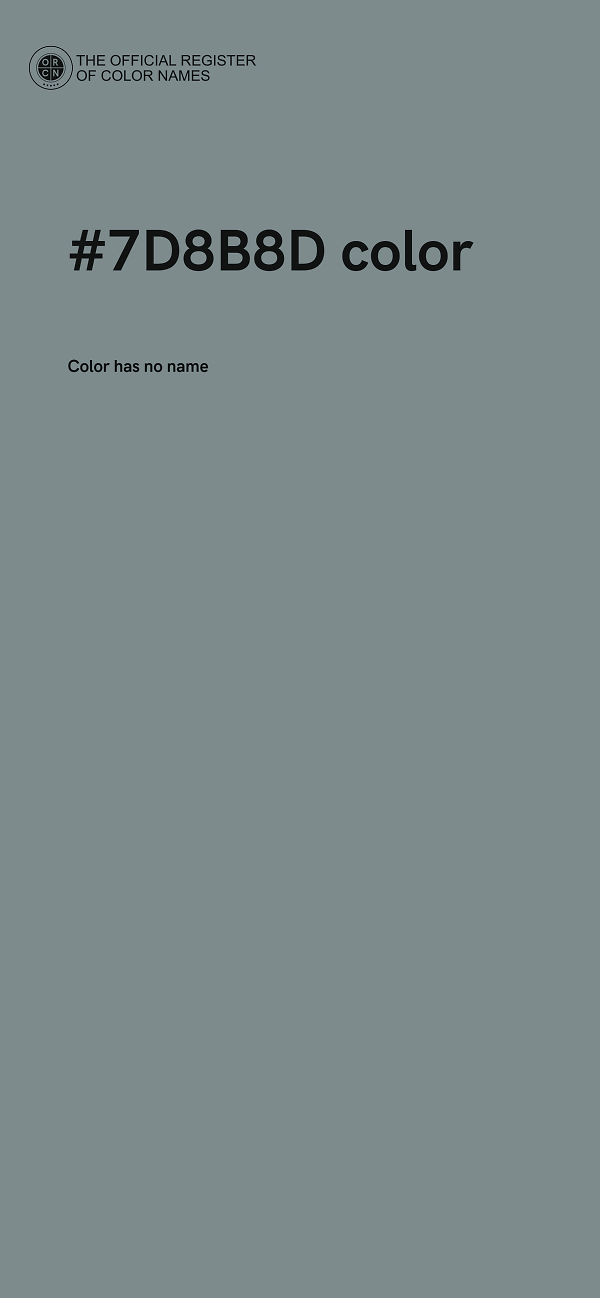 #7D8B8D color image