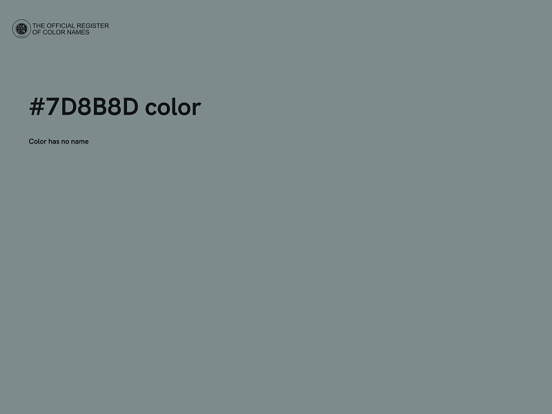 #7D8B8D color image