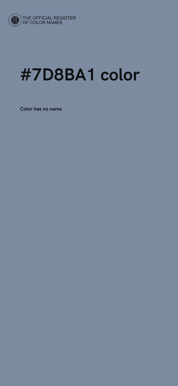 #7D8BA1 color image