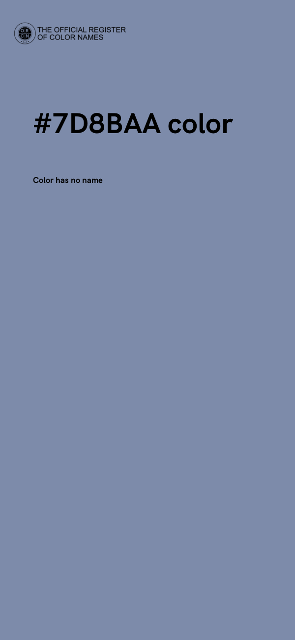 #7D8BAA color image