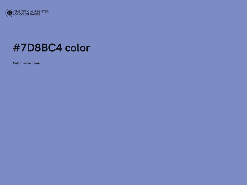 #7D8BC4 color image