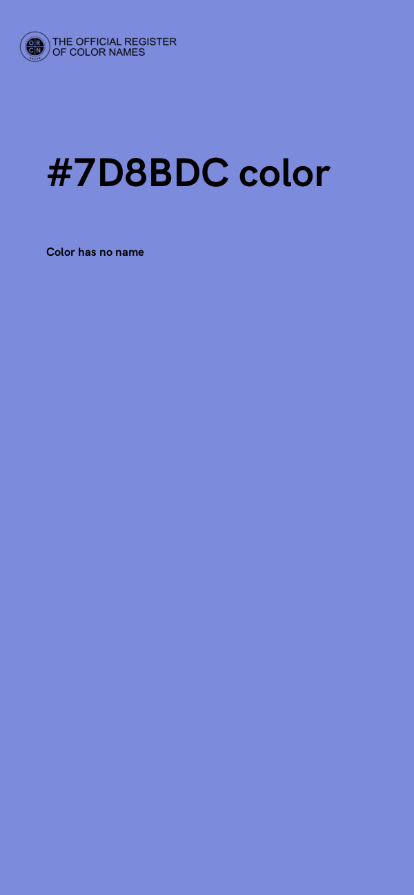 #7D8BDC color image