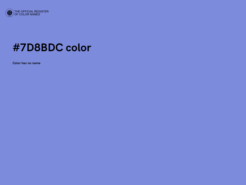 #7D8BDC color image