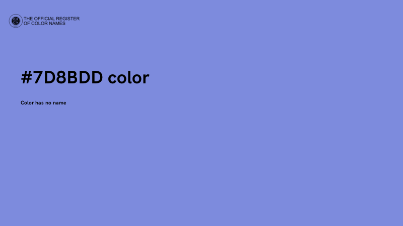 #7D8BDD color image