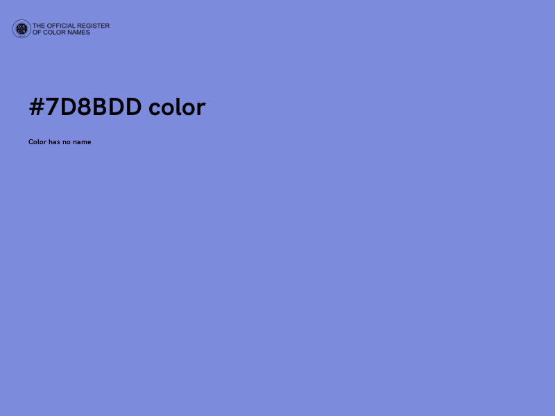 #7D8BDD color image