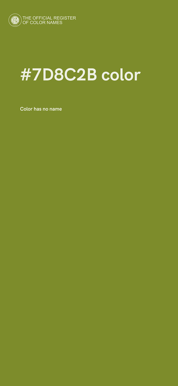 #7D8C2B color image