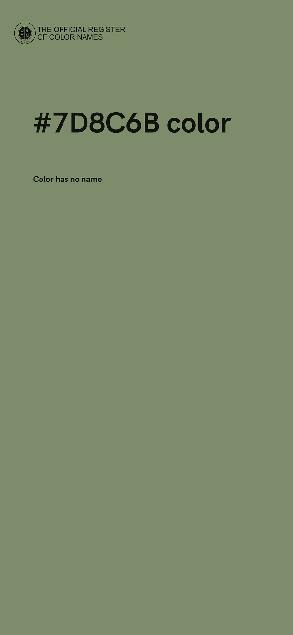 #7D8C6B color image