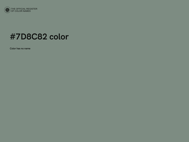 #7D8C82 color image