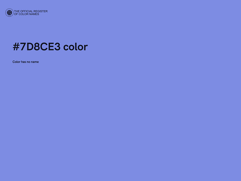 #7D8CE3 color image