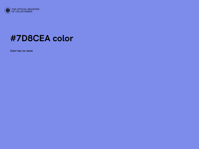 #7D8CEA color image