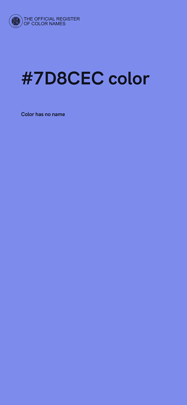 #7D8CEC color image