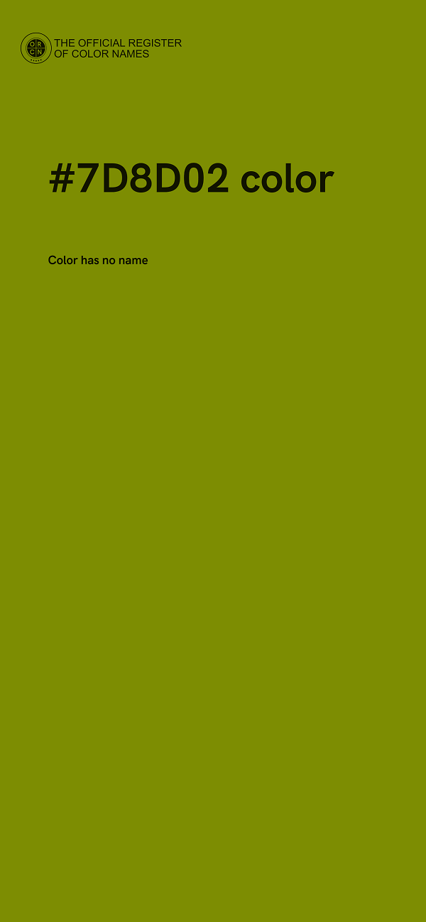 #7D8D02 color image