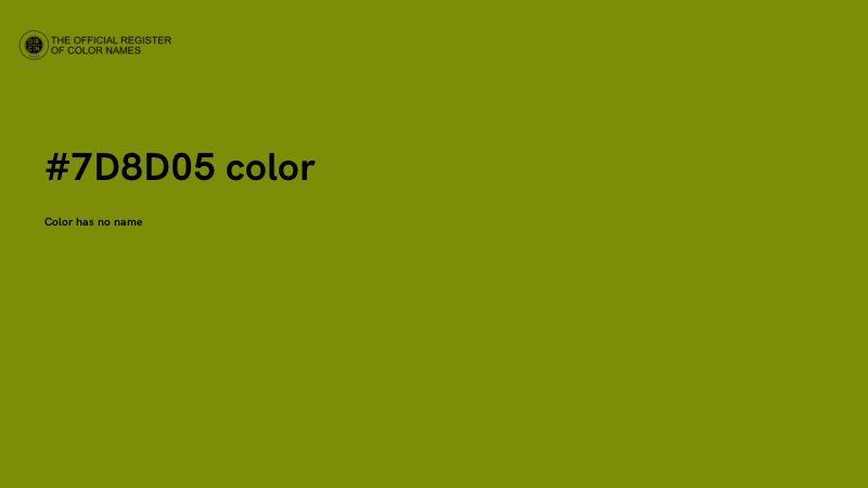 #7D8D05 color image