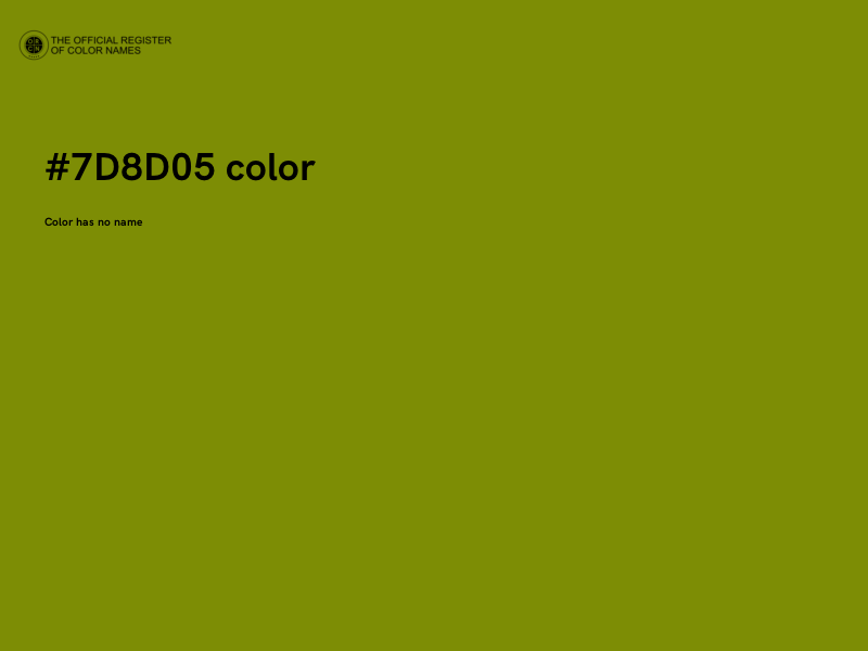 #7D8D05 color image