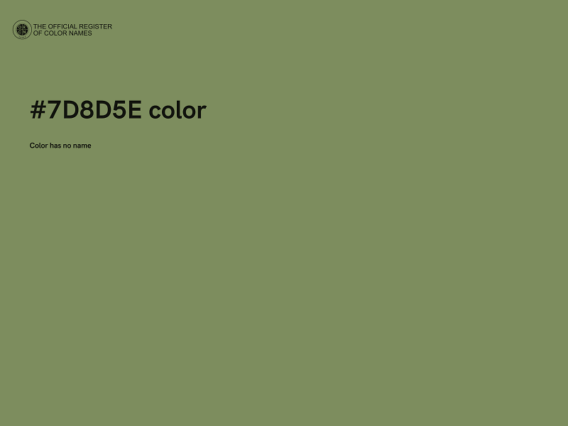 #7D8D5E color image