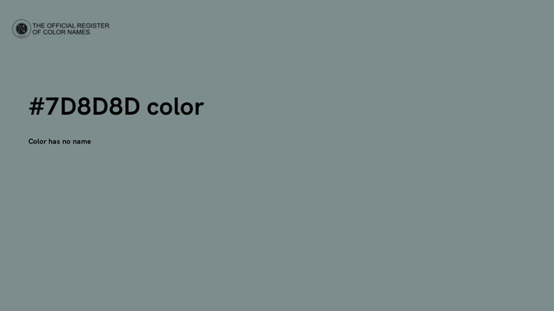 #7D8D8D color image
