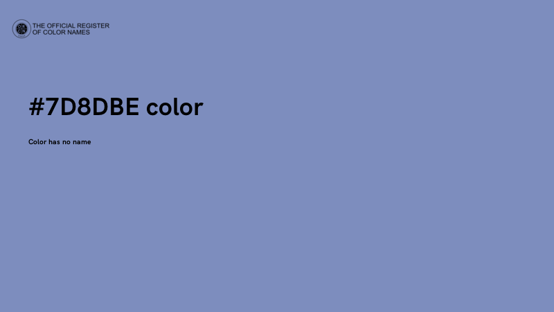 #7D8DBE color image