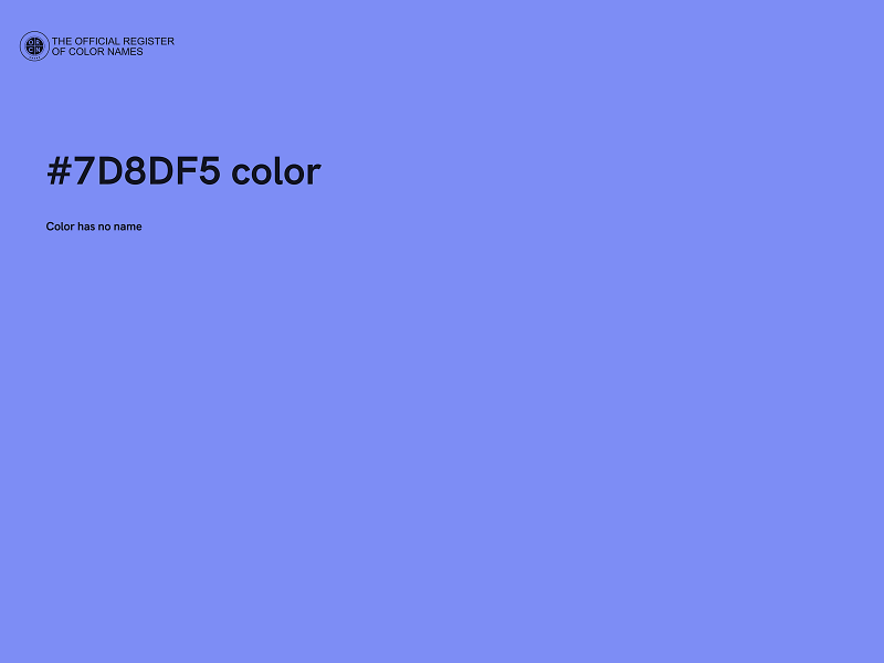 #7D8DF5 color image