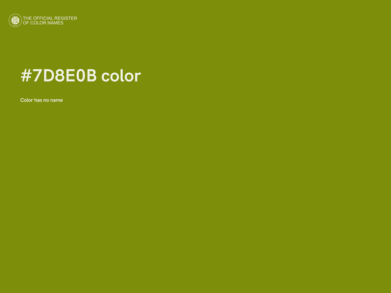 #7D8E0B color image