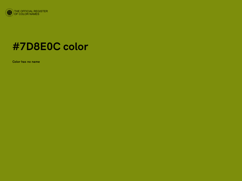 #7D8E0C color image