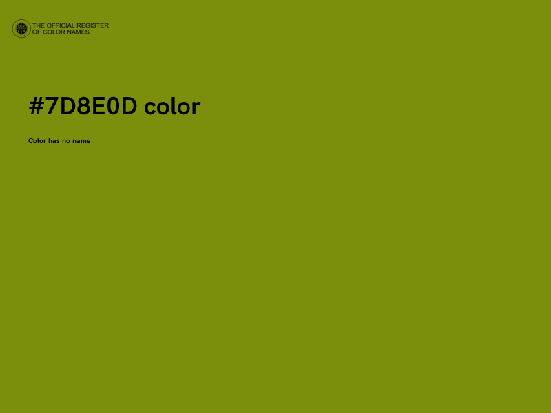 #7D8E0D color image