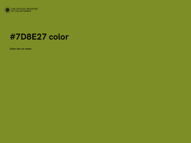 #7D8E27 color image
