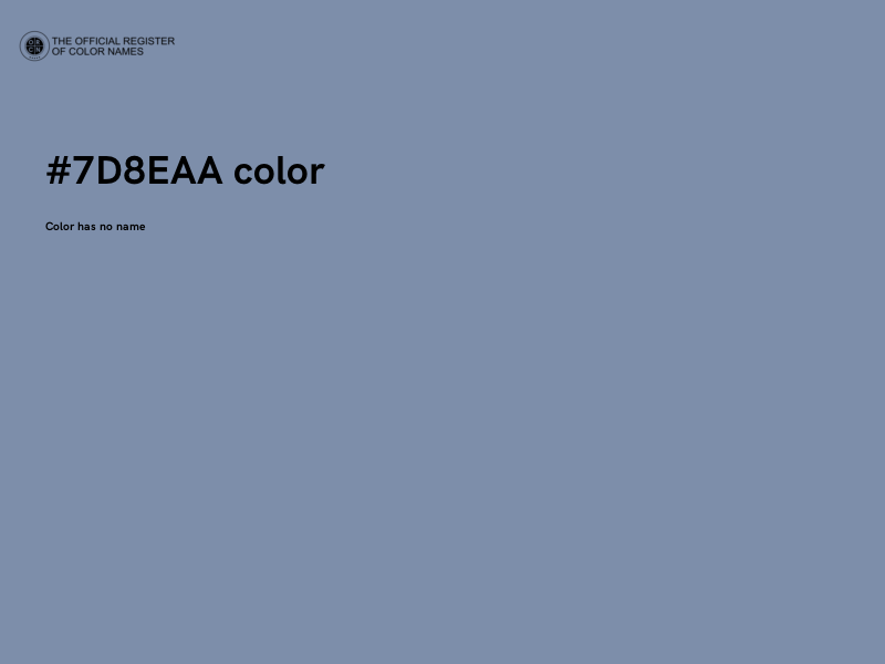 #7D8EAA color image