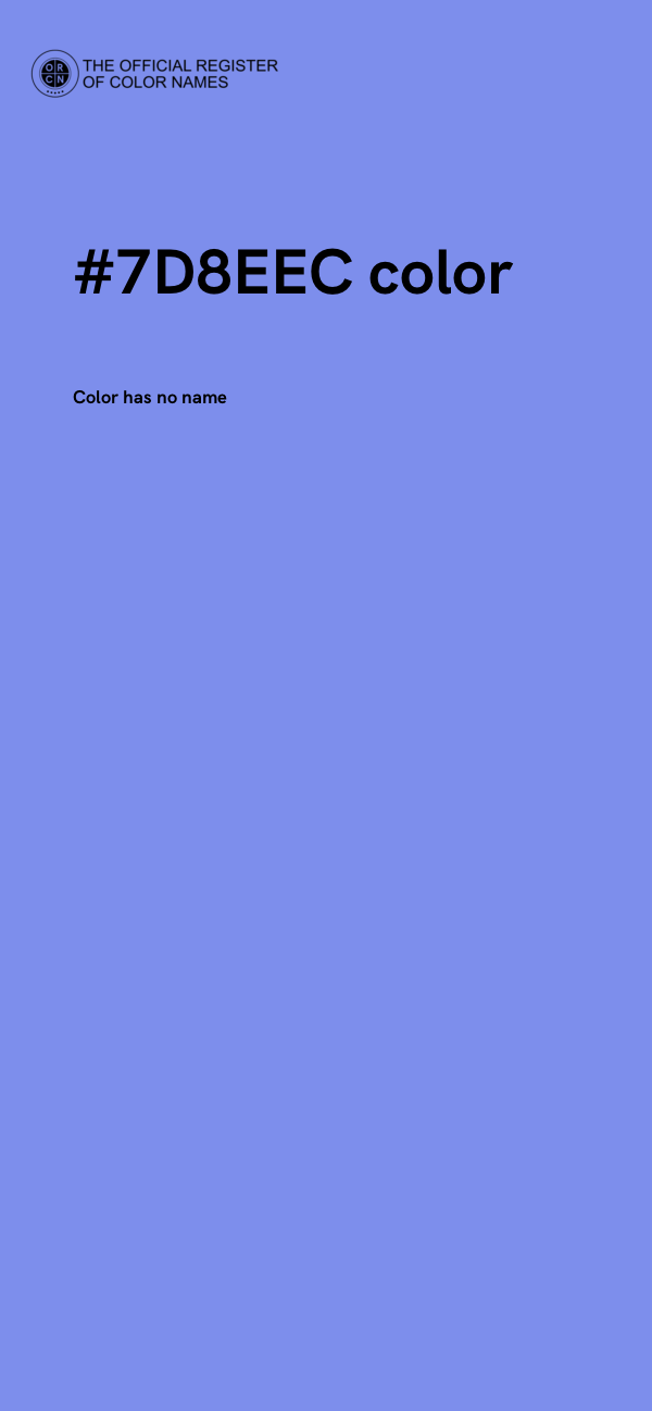 #7D8EEC color image