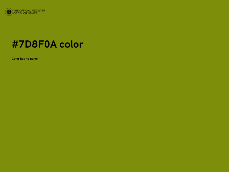 #7D8F0A color image