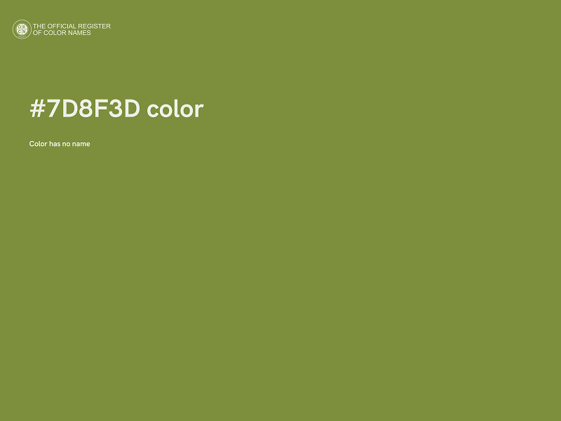 #7D8F3D color image