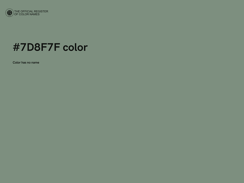 #7D8F7F color image