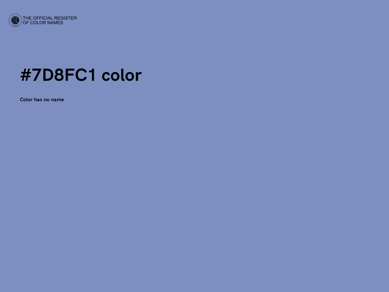 #7D8FC1 color image