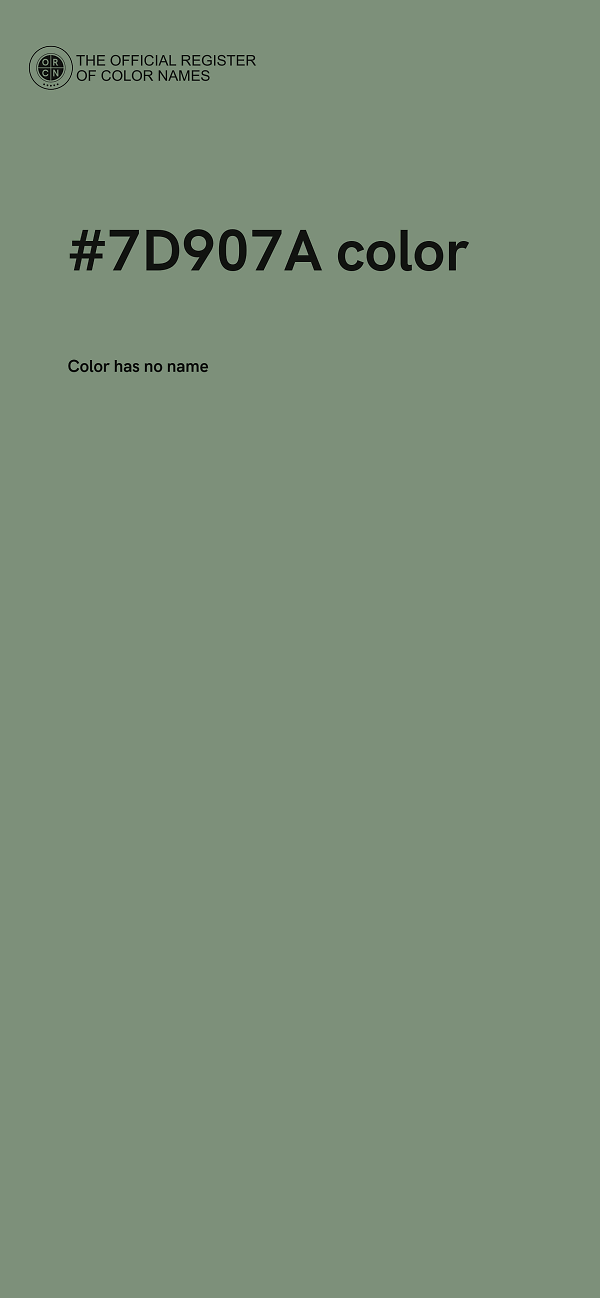 #7D907A color image