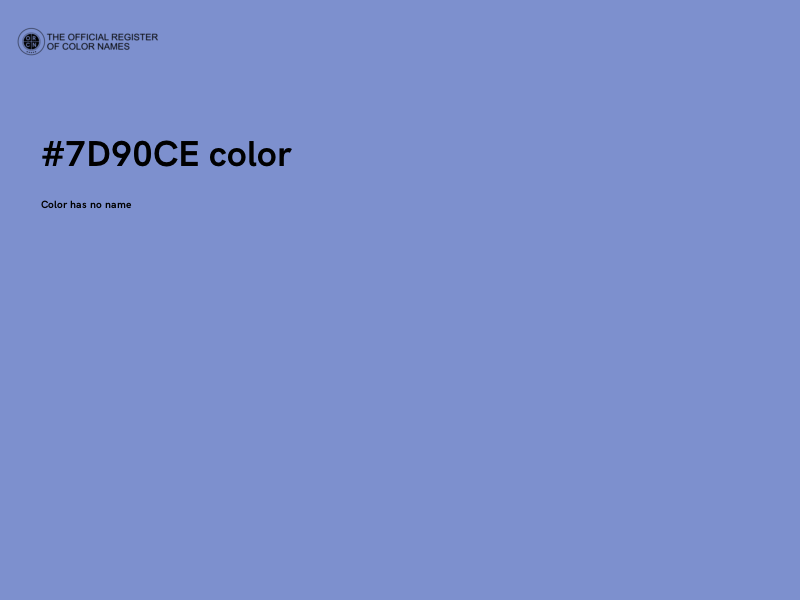 #7D90CE color image