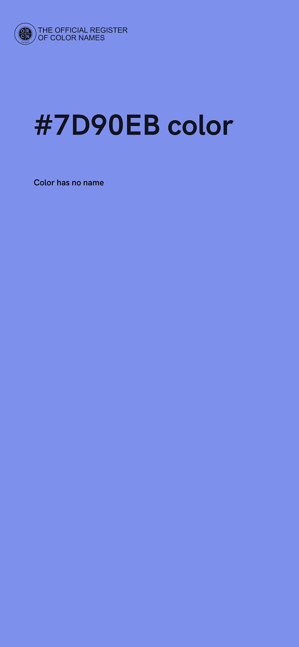 #7D90EB color image