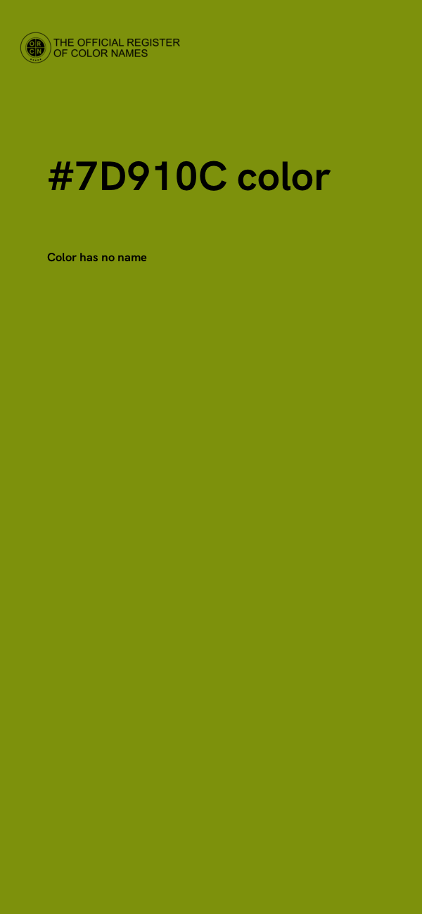 #7D910C color image