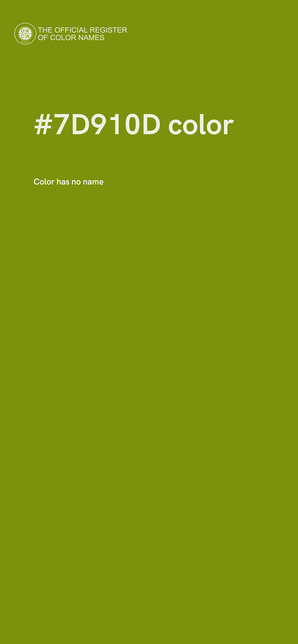 #7D910D color image