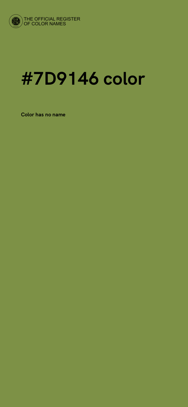 #7D9146 color image