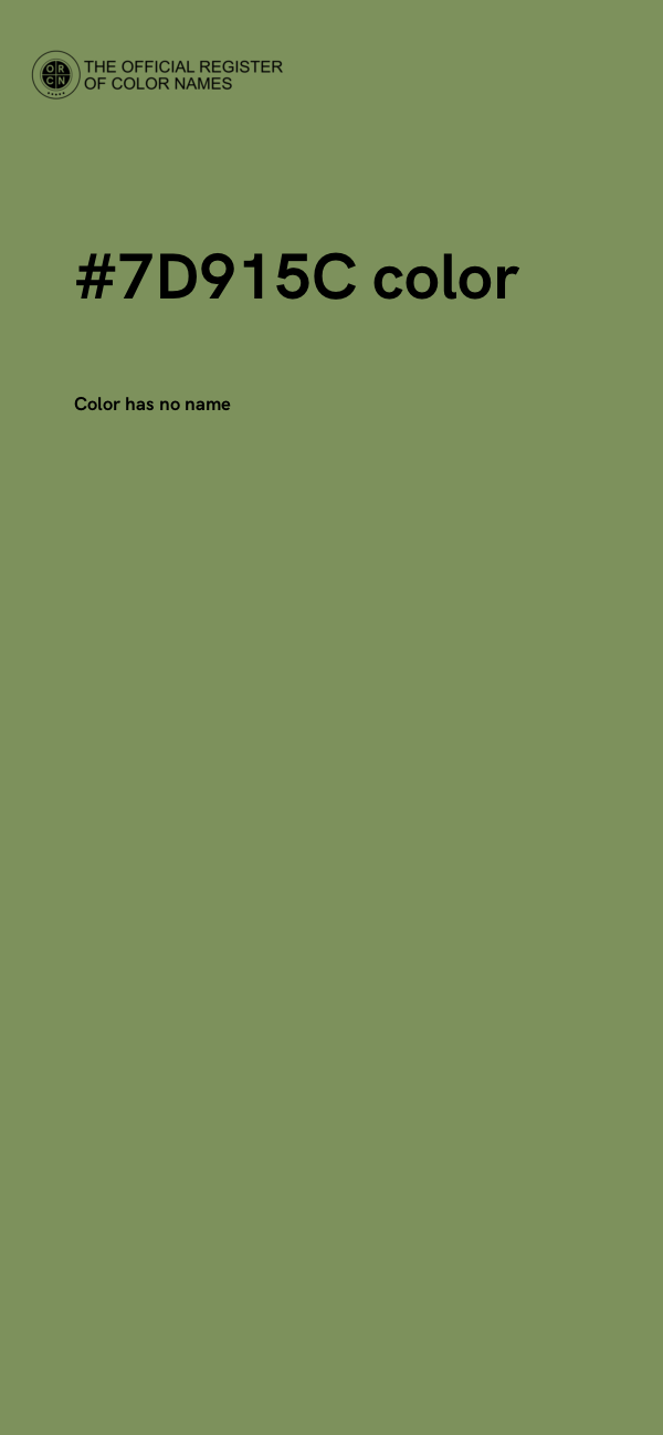 #7D915C color image