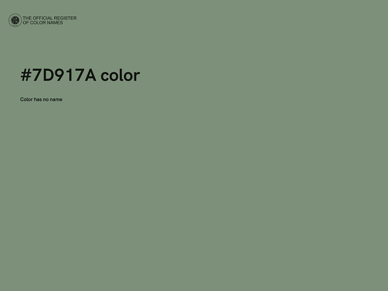 #7D917A color image